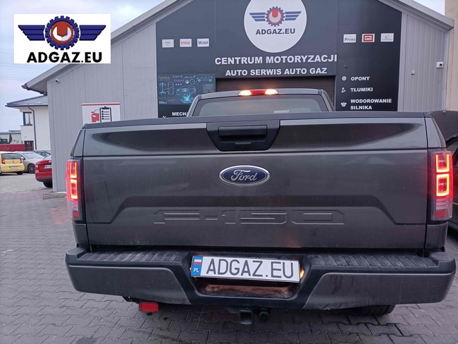 FORD F150 2,7 bezpośredeni wtrysk 6 cylindrów 12 wytryskiwaczy, instalacja KME dual 2X, zbiornik 103L, reduktor R03450